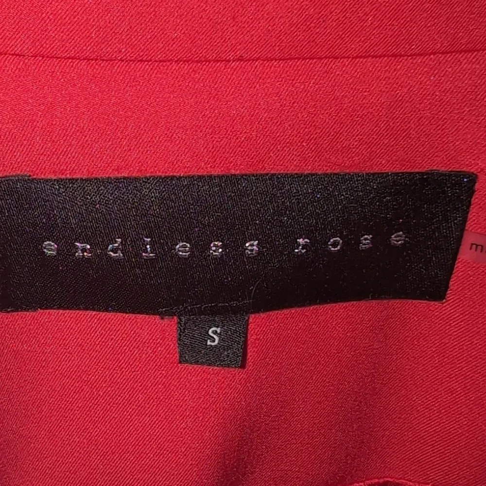 Endless Rose Scarlet Cherry Red Oversized Blazer - Picture 3 of 4